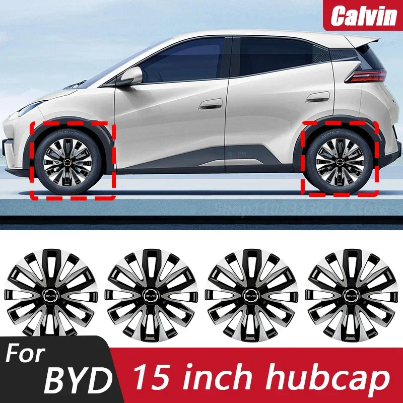 ✨ AUTOZOCO Tapacubos Universales 15 Pulgadas – Juego De 4 – ABS Resistente A Impactos – Diseño Mallorca – Anillo De Sujeción Ajustable Para Coche Y Furgoneta