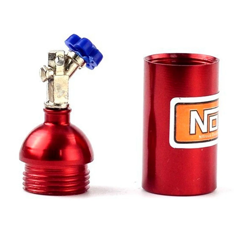 2Pcs Rc Car Metal Simulated NOS Nitrogen Bottle For 1/10 RC Crawler Car Traxxas TRX4 Defender Bronco RC4WD D90 Axial SCX10 1