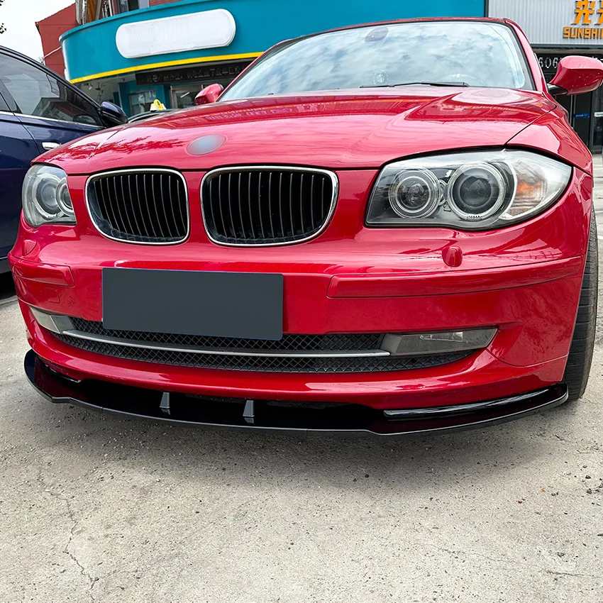 For BMW 1 Series E81 E82 E87 E88 LCI Standard Model 2007-2011 Car Front Bumper Lip Splitter Spoiler Diffuser Body Kits Tuning
