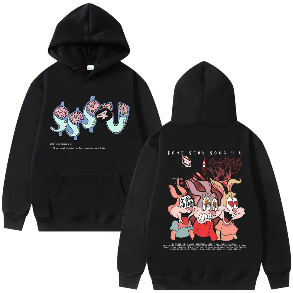 

2025 Hot Sale Rapper PARTYNEXTDOOR & Drake Some Sexy Songs 4 U SSS4U Graphic Hoodie Men Women Hip Hop Fashion Vintage Sweatshirt