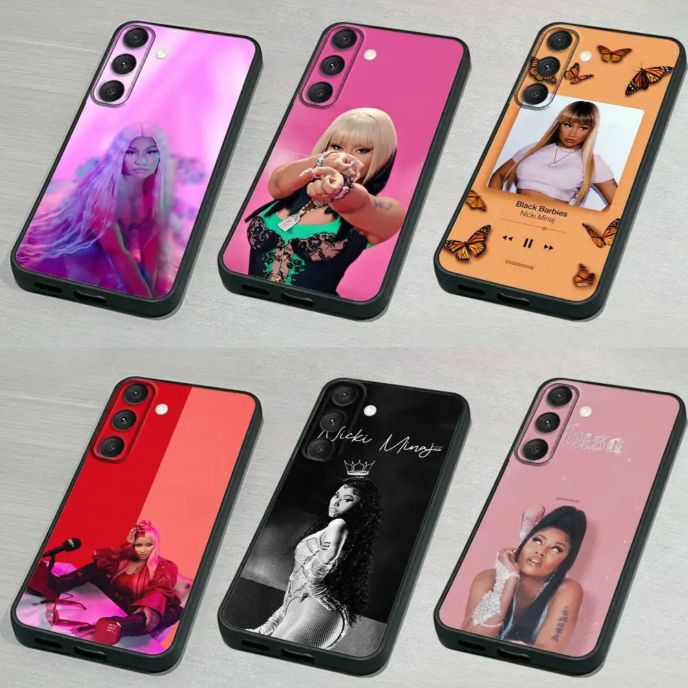 

Singer N-Nicki Minaj Phone Case For Samsung S 25,24,23,22,30,21,10,9,Ultra,Plus,Lite,FE,4,5G Black Soft Case