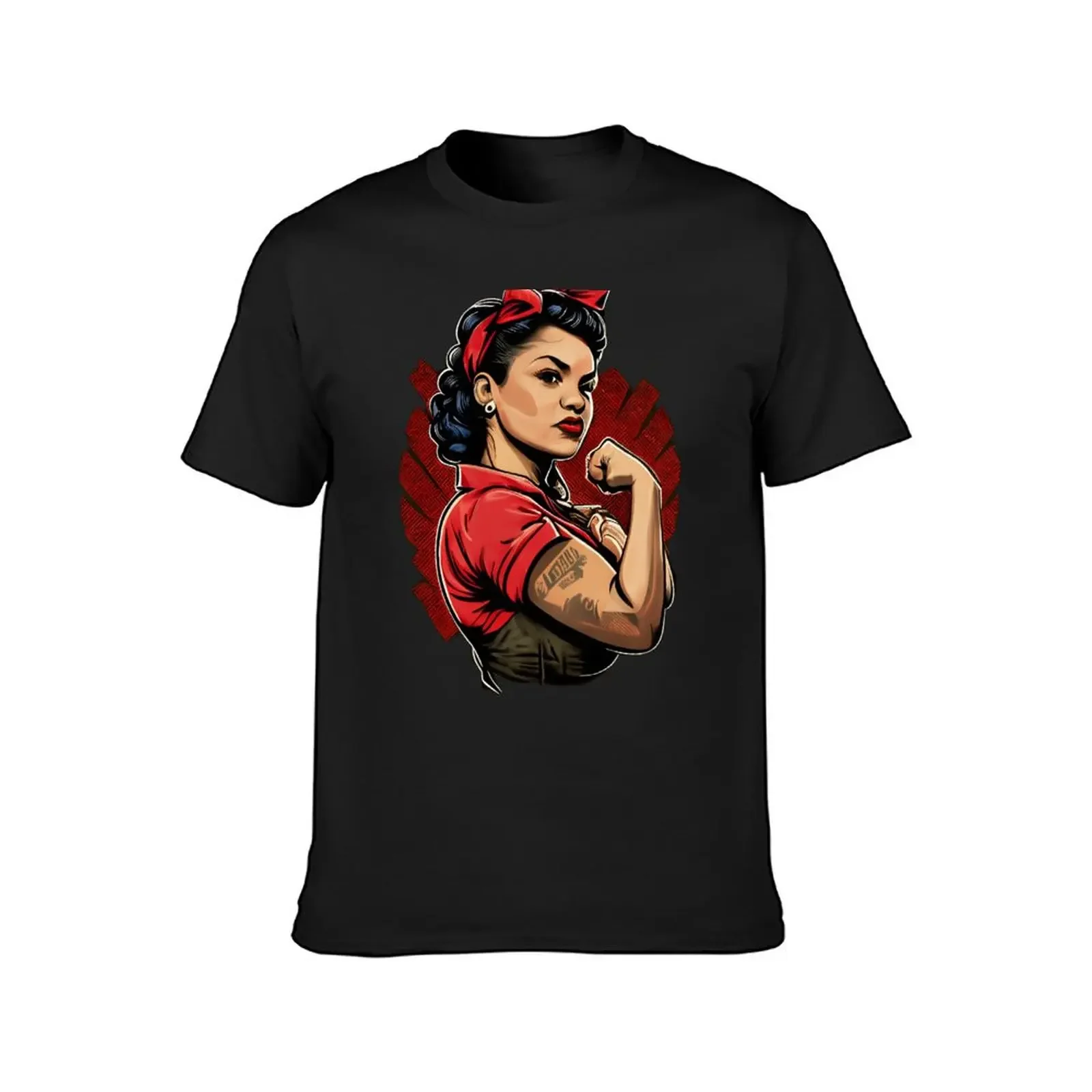 Rosalinda the Riveter - Latina Empowerment T-Shirt cute tops new edition t shirt men 100℅ cotton