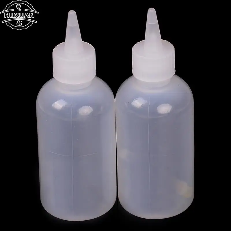 One Piece 100ml Needle Tip Soldering Liquid Flux Oil Dispenser Plastic Empty Bottle Dispensing Bottle