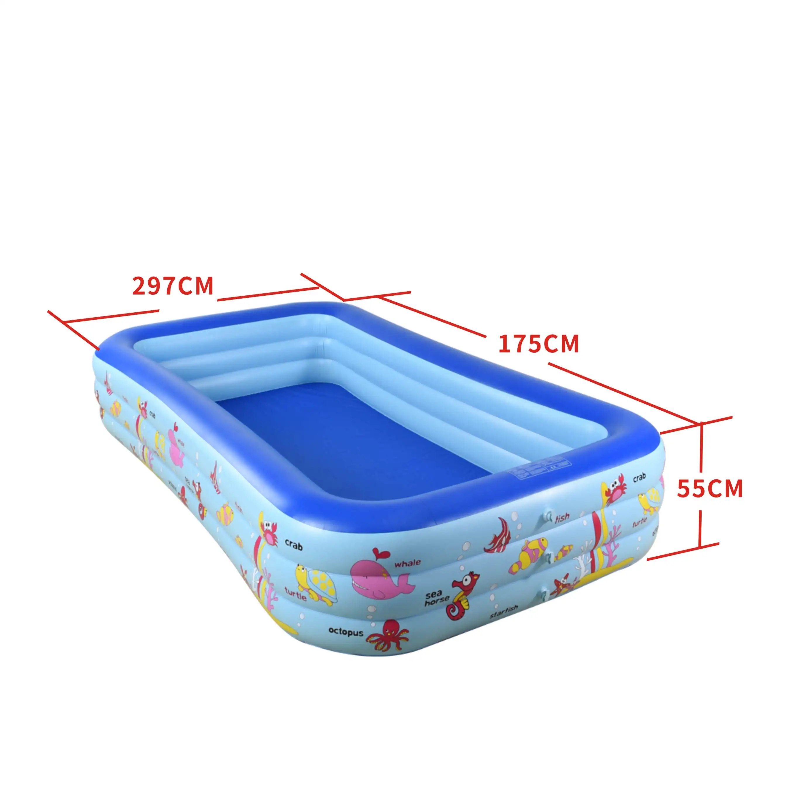 Adult Children's PVC Inflatable Swimming Pool Large Folding Indoor Outdoor Use Children's Swimming Pool Plastic Accessories