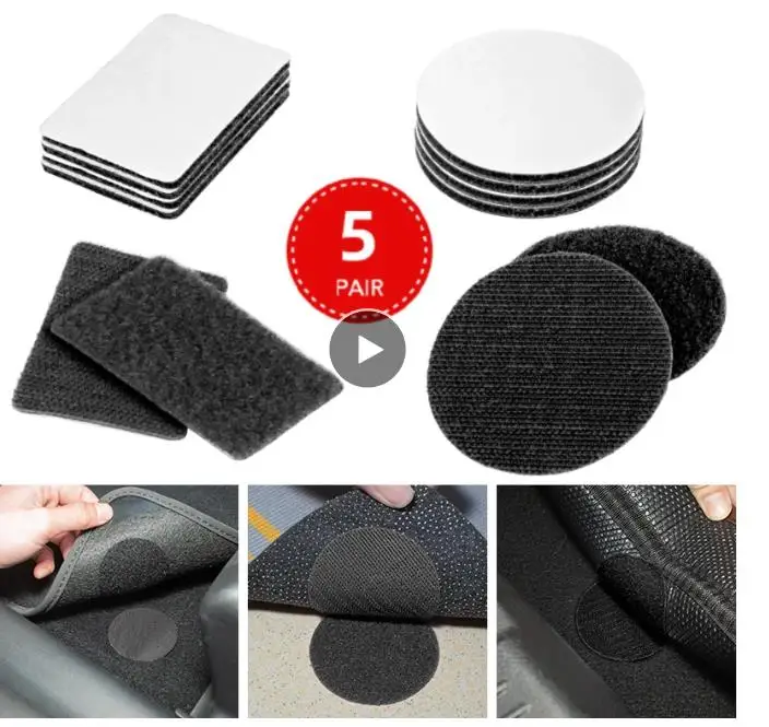 5pairs Car Carpet Fixing Stickers for FIAT JUNTO abarth 500 stilo ducato palio bravo doblo