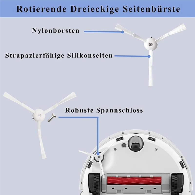 قطع غيار مكنسة كهربائية روبوت ، طقم ملحقات ، فرشاة رئيسية ، كيس غبار ، Roborock Q Revo ، P10