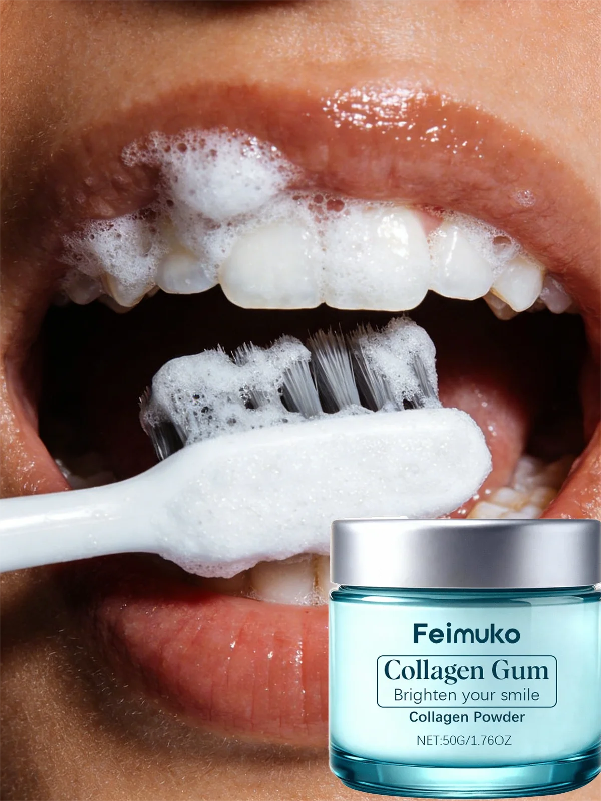 Hydroxyapatite & Collagen Tooth Powder - ʳᵉᵖᵃⁱʳˢ Enamel, Strengthens Gums, Gently Reduces Stains for a Healthier, Fresher Smile