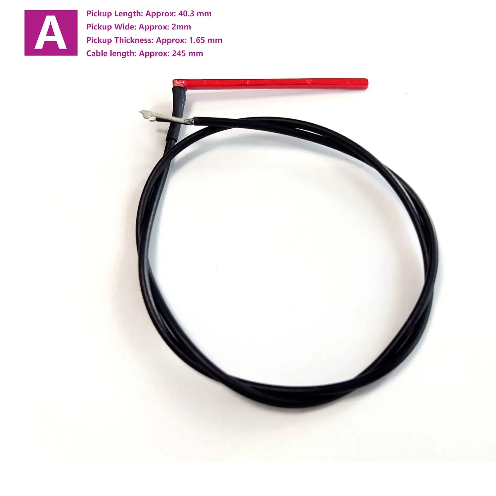 

Ultrathin Red Piezo Acoustic Guitar Pickup Saddle - Passive with Onboard Preamp, Under-Saddle Replacement Parts