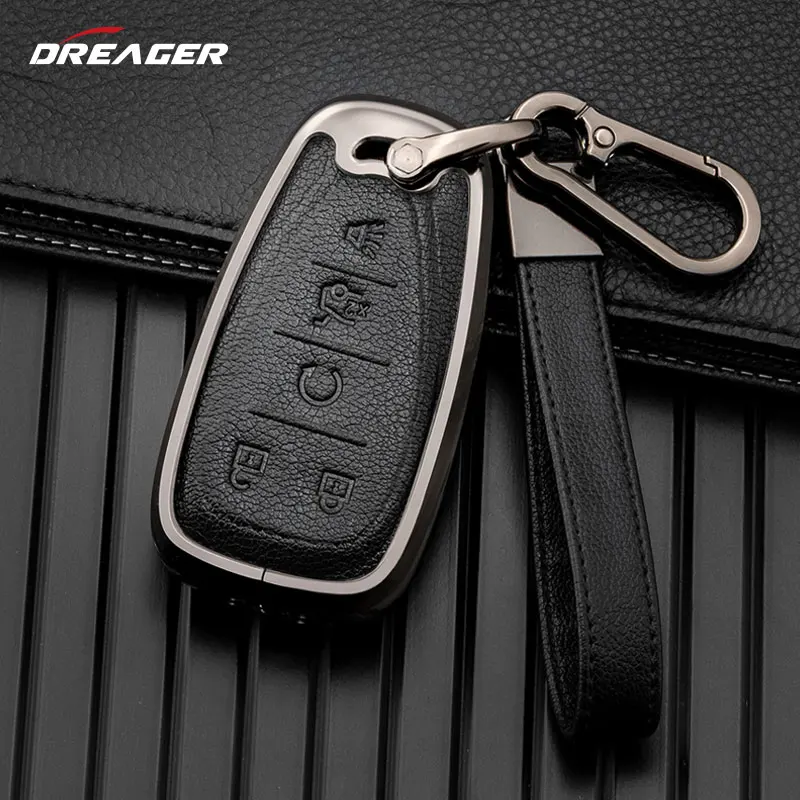 5 Button Key Case Cover for Chevrolet Cruze Aveo Chevy Malibu Camaro Volt Bolt Trax Epica Traverse Sonic Metal Car Remote Shell