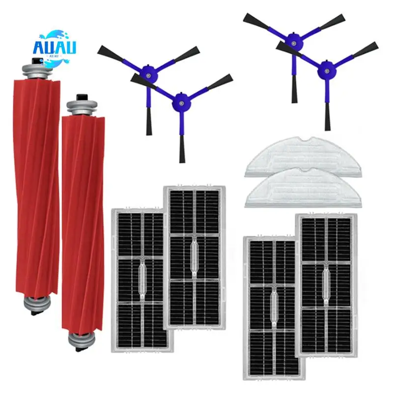 

AUAU-1Set запасных частей для Roborock S7 Maxv Ultra/S7 Pro Ultra V/G10S PRO, основные боковые щетки пылесоса, фильтры для швабры