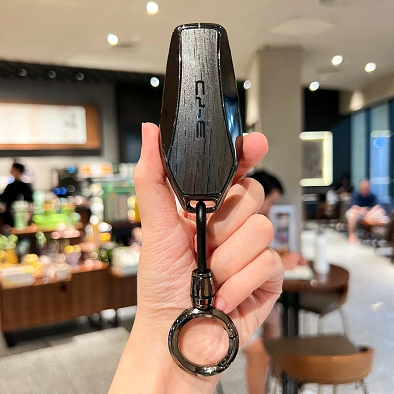 سيارة مفتاح تحكم عن بعد غطاء ل BYD أغنية زائد Atto 3 هان EV تانغ DM تشين ختم دولفين سبائك الزنك الجلود مفتاح حامل قذيفة #1