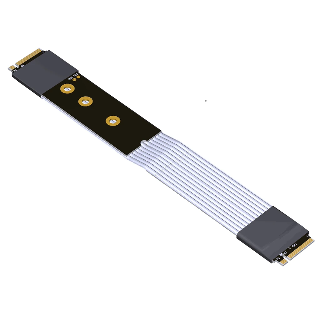 

K44SS-TT/TR M.2 for NVMe x4 PCIe Gen4 Full Speed Signal Docking Adapter Cable PCI Express 4.0 M.2 Gold-Finger Extension Jumpers