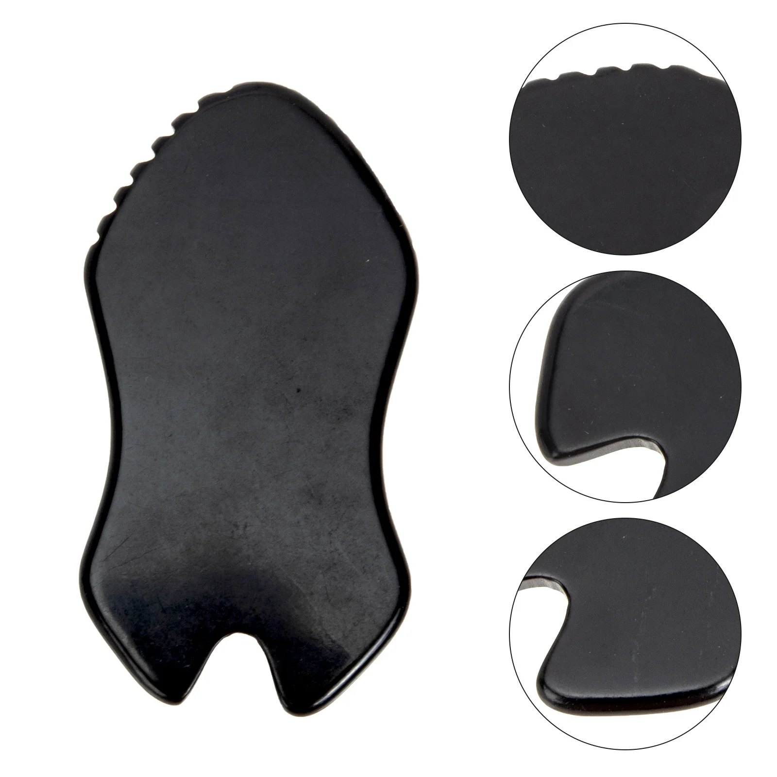 

Effective Black Bian Stone Gua Sha Tool for Skin Tone Improvement Facial Contouring Daily Beauty Routine Guasha Board