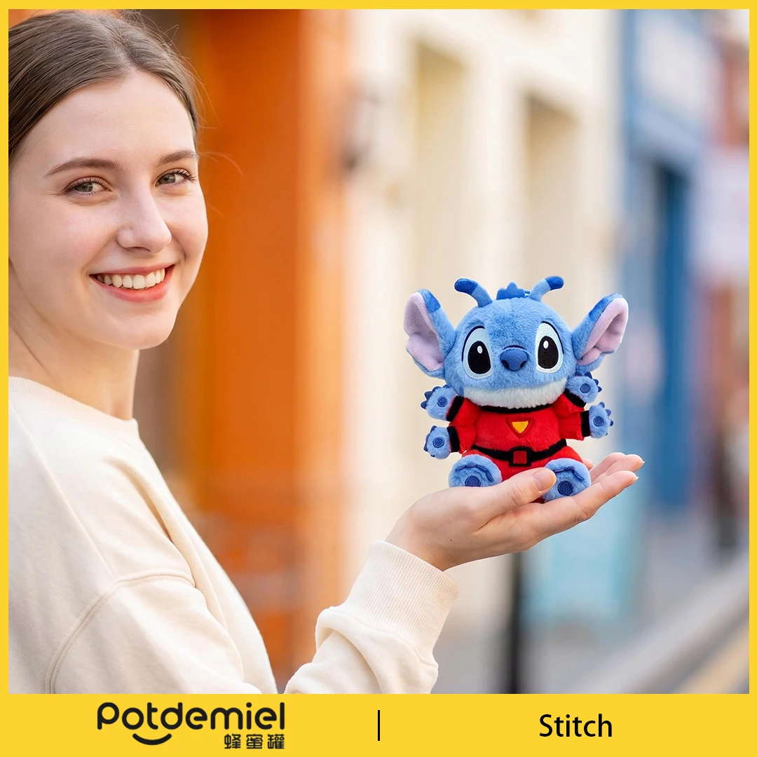Potdemiel Disney Stitch Plush Toy Keychain Stuffed Doll Bag Pendant Backpack Ornament Keyring Purse Handbag Gift Kids Adults - view 6