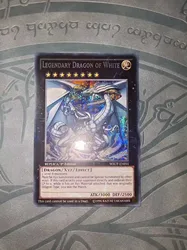 Yugioh KONAMI Duel Monsters WSUP-EN051 Lengendary Dragon of White Secret Rare English 1st Edition Collection Mint Card