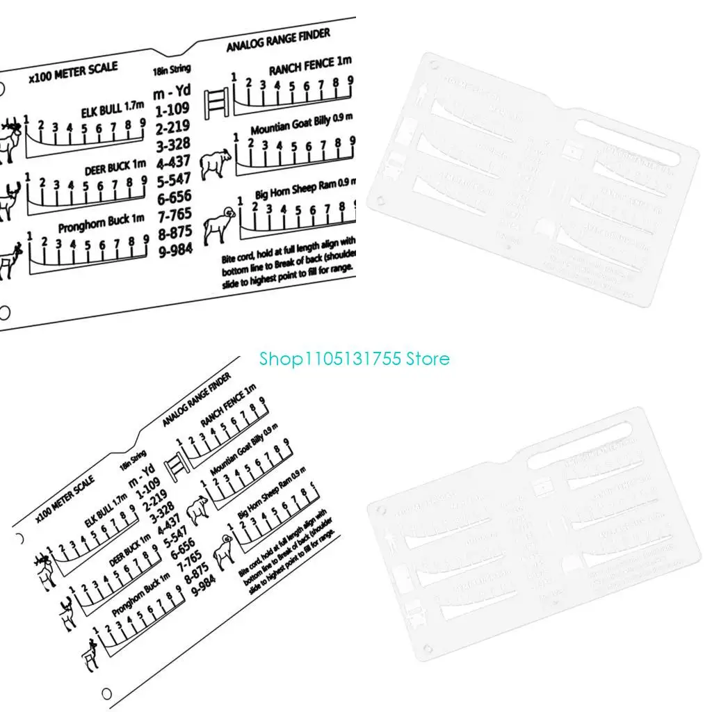 K0EF Long Ranges Shootings Tool Multifunctional Plastics Professional Drawing Rulers