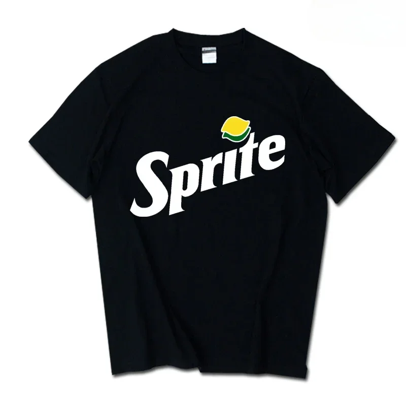 Sommer Neues Trendiges Marken-INS-Pepsi-Cola-Partner-T-Shirt Sprite Coca-Cola Herren- und Damen-Loose-Fit Baumwoll-Paar-T-Shirt mit Kurzen Ärmeln Y2k – Detail 9