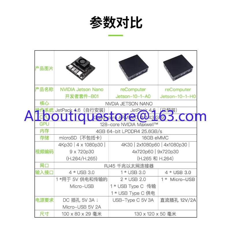 B01 NVIDIA Vision Development Kit reComputer Original Core Free System J1010 Nano Kit