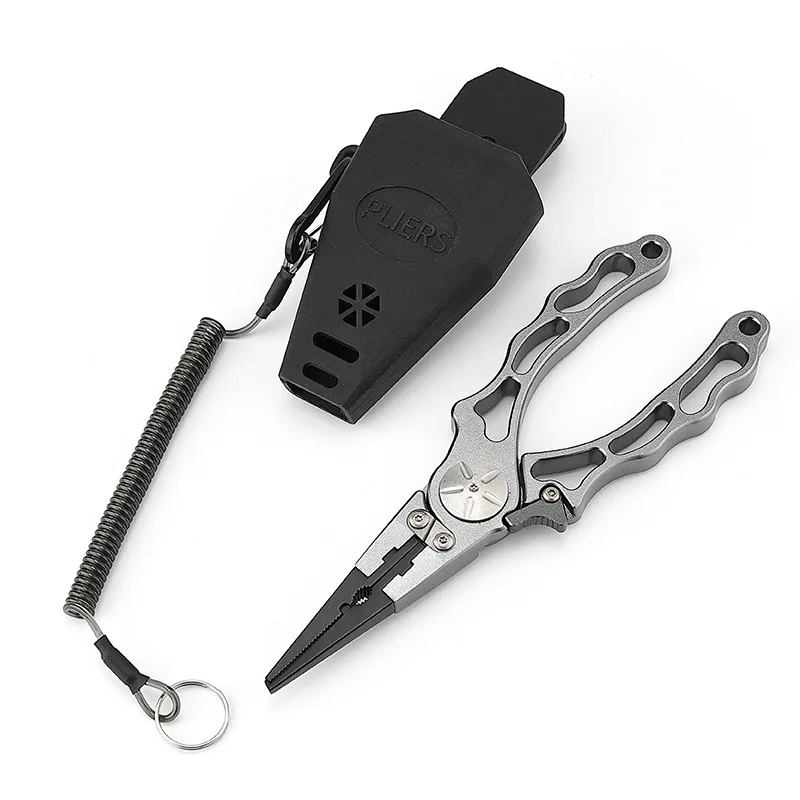 Aluminum Alloy Lure Fishing Pliers - Multi-functional, Locking Clasp, Portable Hook Remover, Fishing Tool, Fishing Accessories