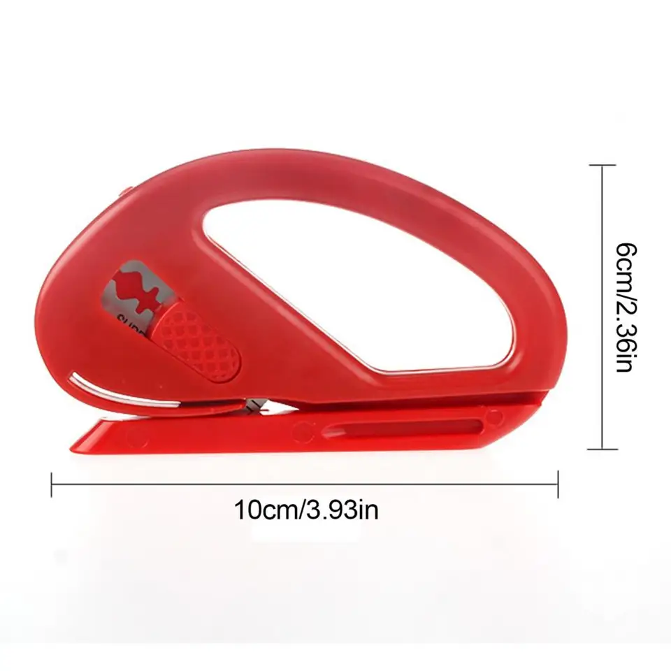 安全フィルムカッターツール、隠しブレード、包装紙トリマー、簡単に