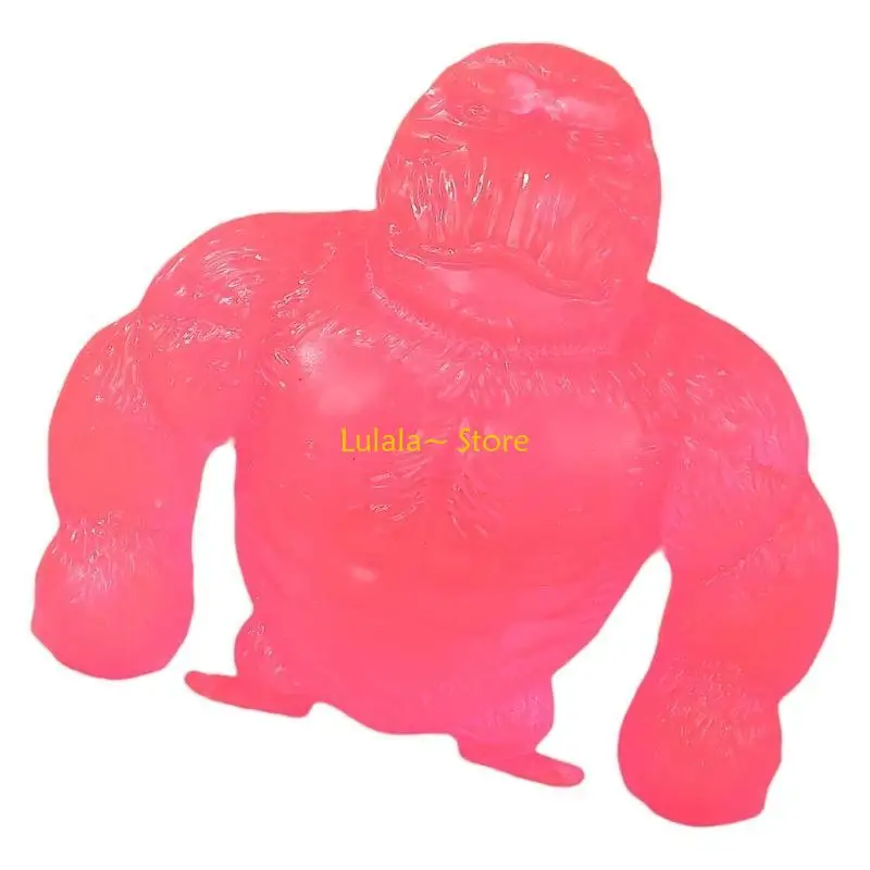 Y4QA Gorilles stress en silicone décompressant l'anxiété jouet ventilation réduisant le jouet pour les enfants gorilles