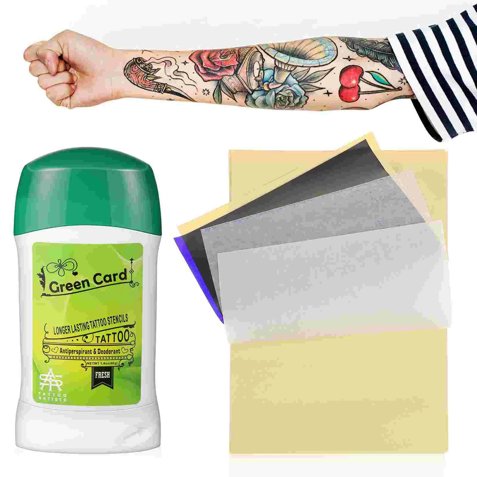 Suministros de tatuaje, Kit de barra de crema y jabón de transferencia para principiantes, máquina de Gel de papel de plantilla