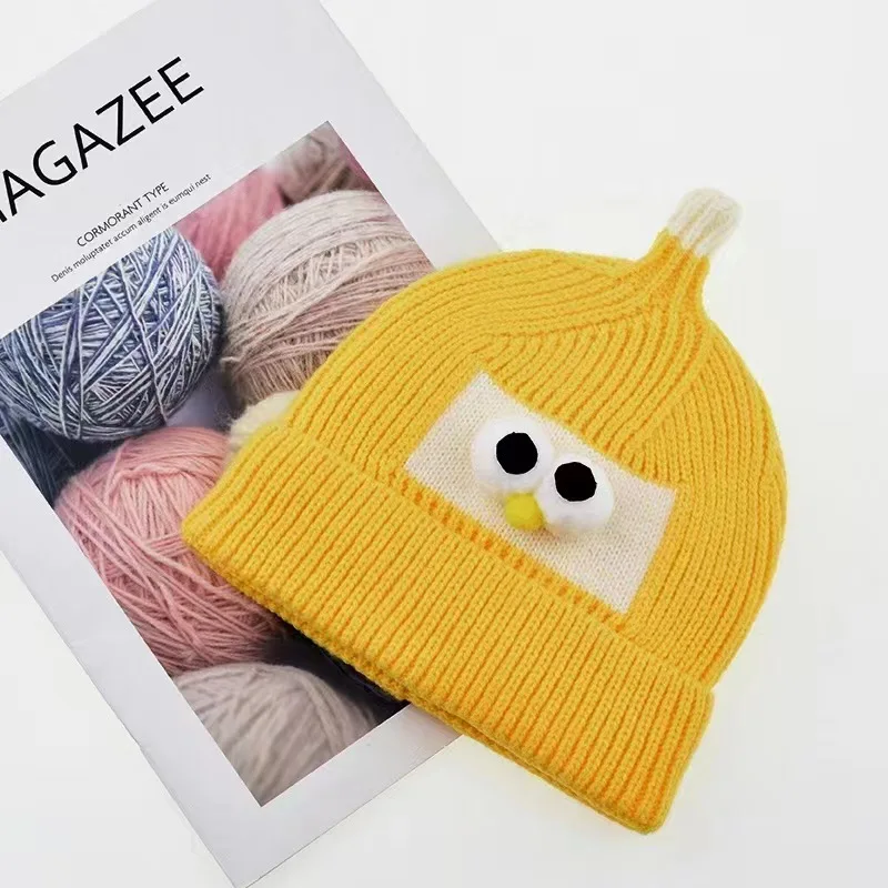 

Детская уличная зимняя шапка с соской, милая вязаная шапочка для малышей, ветрозащитный рождественский подарок для холодной погоды