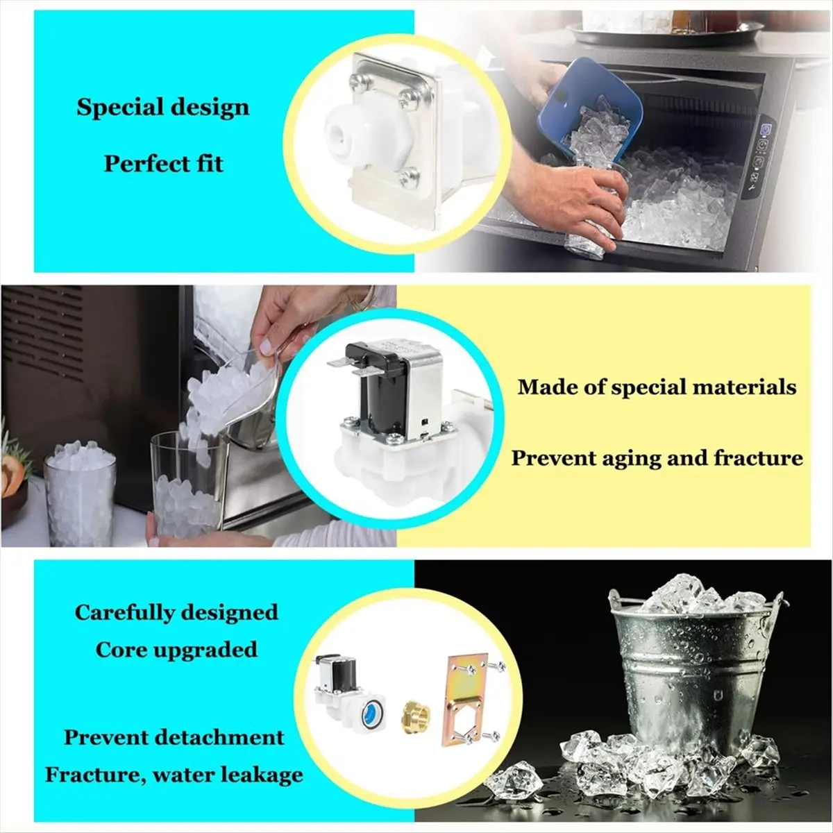 618 Mega Sale-000009123 000008483 33129026 IH9123 Ice Machine Water Inlet Valve Assembly for Ice Machine Parts