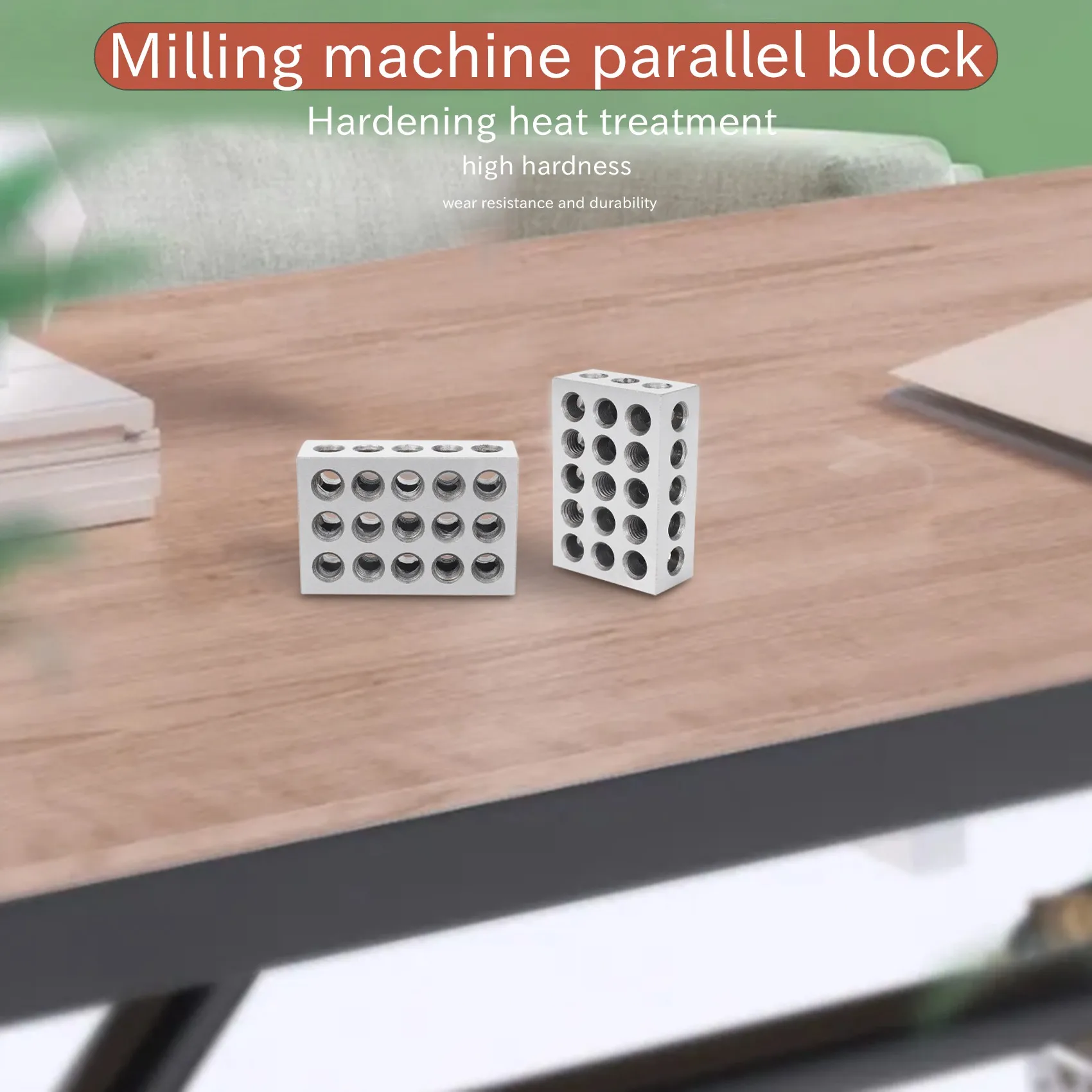 

ELEG-2Pcs 25X50x75mm Hardened Steel Blocks 23 Holes Parallel Clamping Block Lathe Tools Precision 0.005Mm For Machine Tool