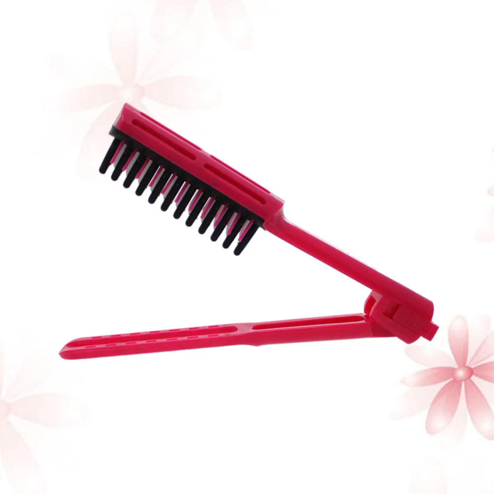 Pettine pieghevole a forma di V Resistente al calore ABS antistatico Pettine per lisciare i capelli Strumento per lo styling da viaggio per uso domestico in salone