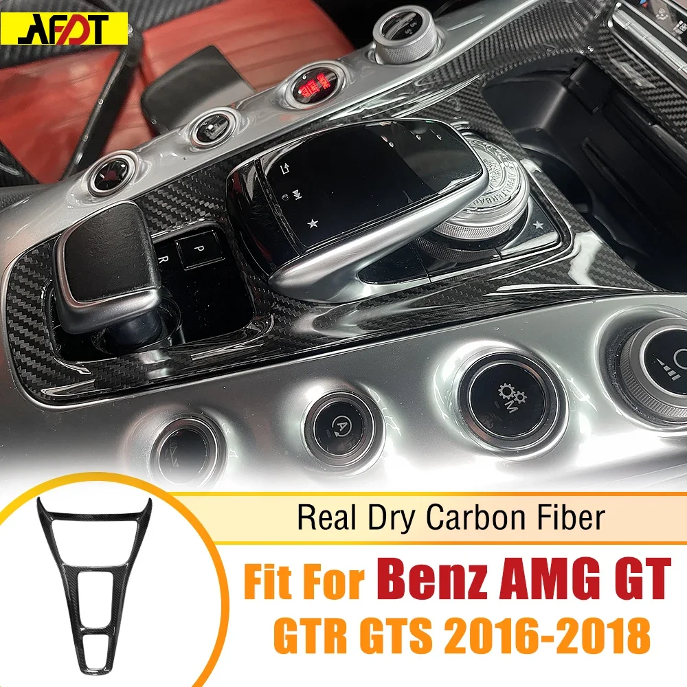 

AFDT For Mercedes Benz AMG GT Interior Carbon Fiber Center Console Panel Cover C190 R190 GTR GTS GTC 2015-2018 Car Accessories