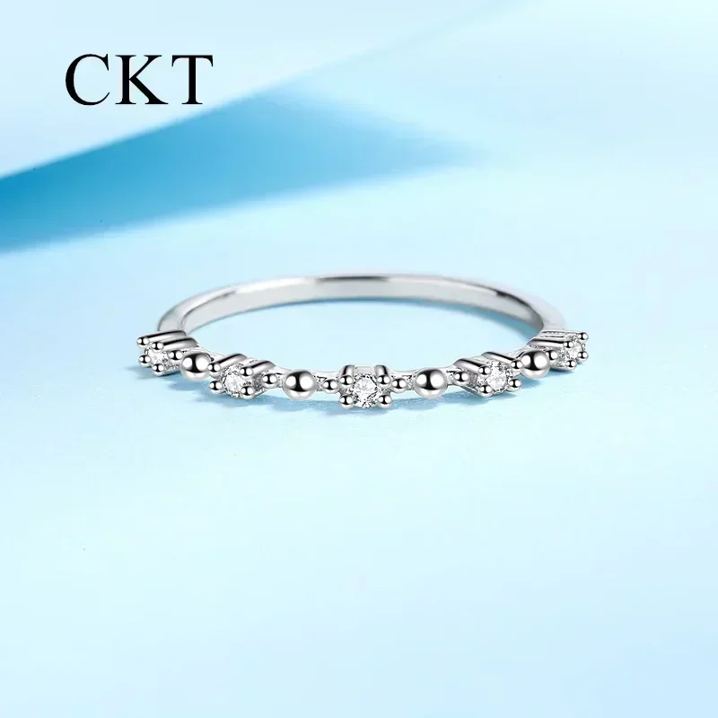 

18K White Gold Luxury Moissanite Rings for Women Diamond Tail Ring Pt950 Platinum Gift for Girlfriends Ring Wedding Fine Jewelry