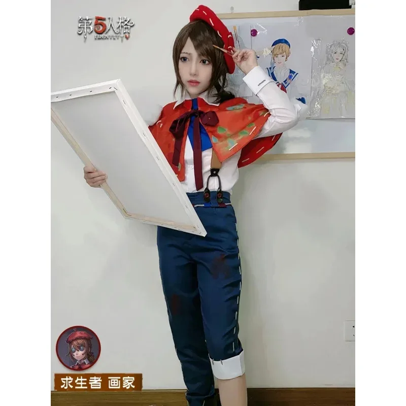 Disfraces de Anime Identity V, traje de juego de supervivencia de pintor Edgar Valden, uniforme, disfraz de Cosplay, traje de Halloween con AL0767s;2'd,5.h;