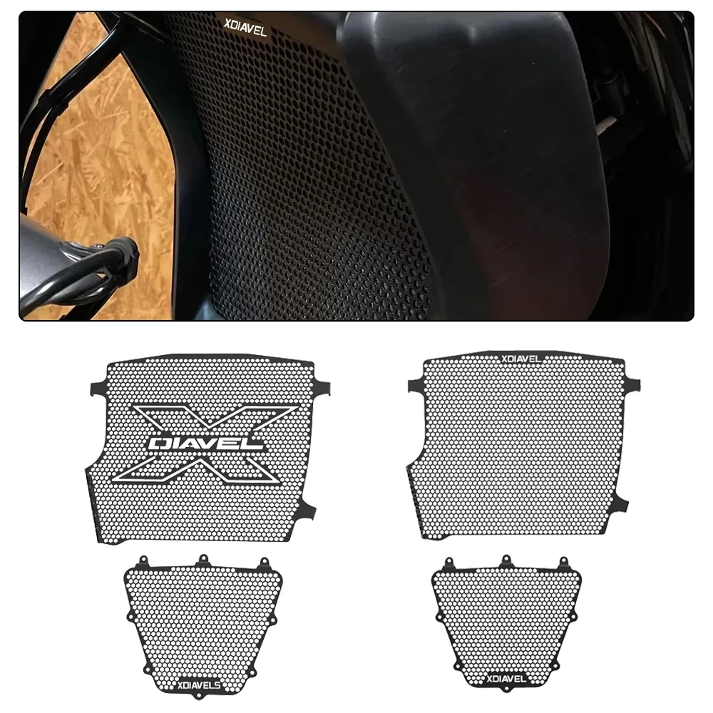 

XDiavel Radiator Guard Grille Cover Oil Cooler Guard Grill Protector For Ducati X-Diavel S 2016 - 2024 2023 2022 2021 2020 2019