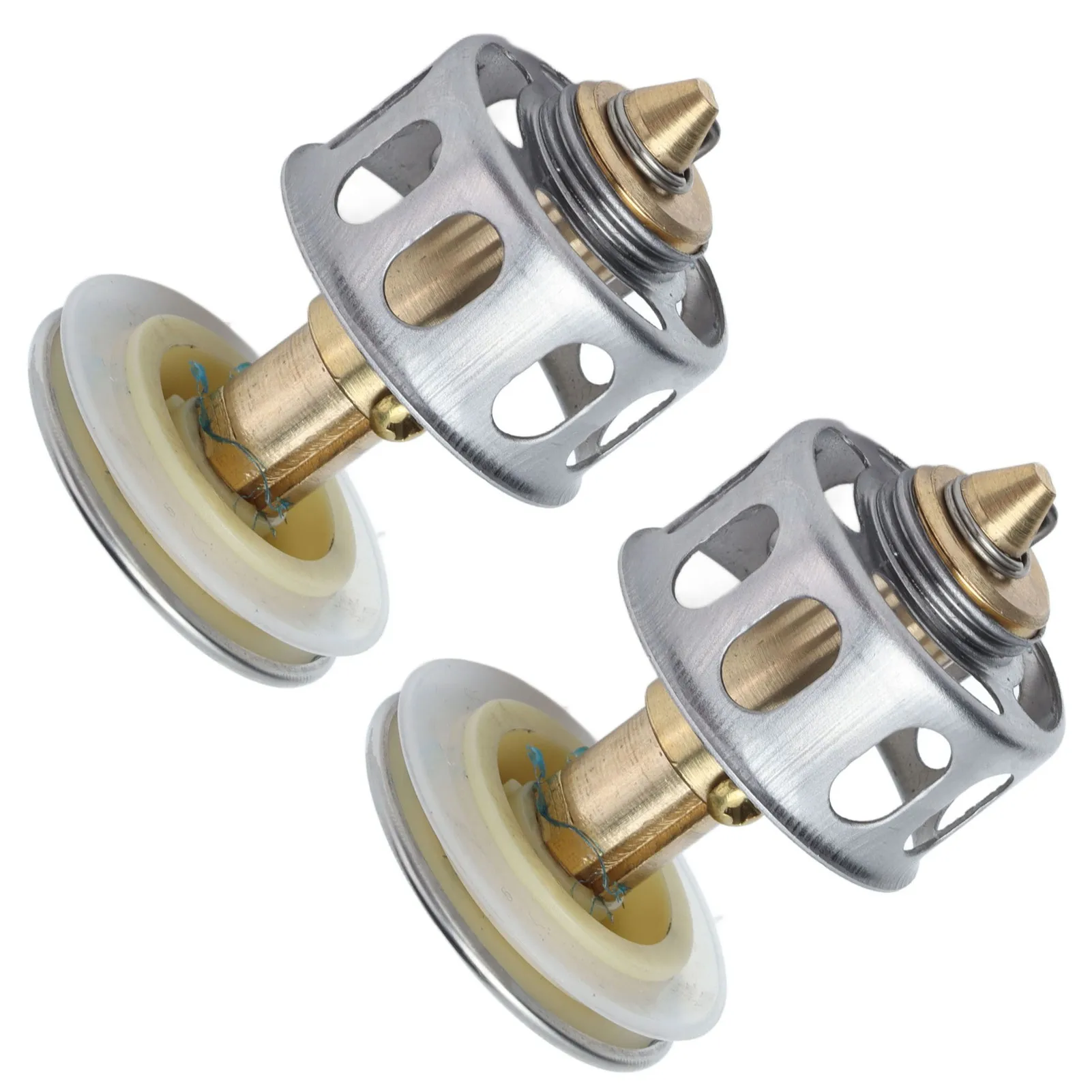 2Pcs Push Bounce Core Universal Bullets Pop Up Sink Stopper Drain Filter for Bathroom Pop Up Sink Stopper