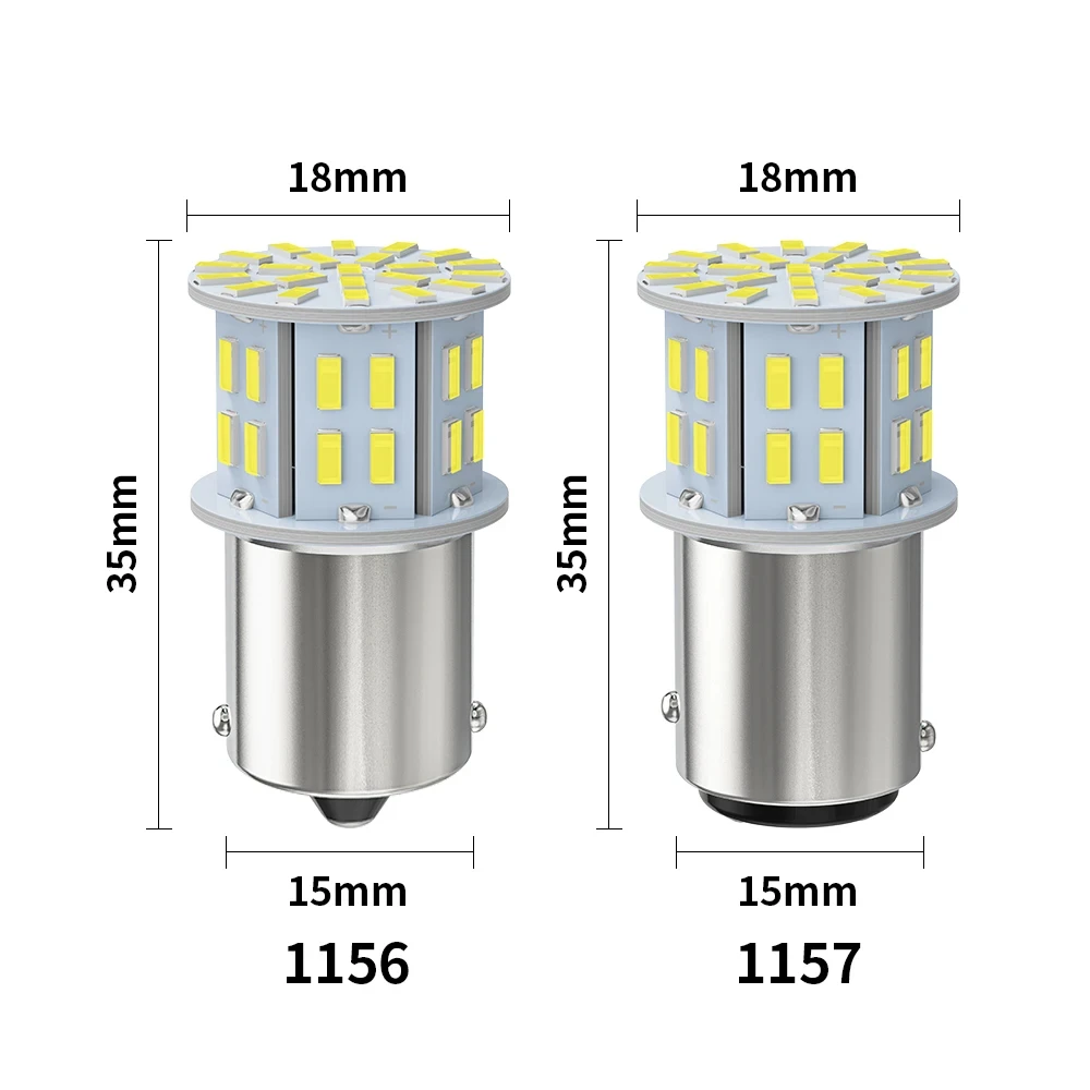 10X LED žárovky 1156 BA15S P21W 3014SMD 1157 BAY15D P21/5W kroutit signál lehký DRL během dne běžecký lampa červená modrá bílá pro kamion 24V