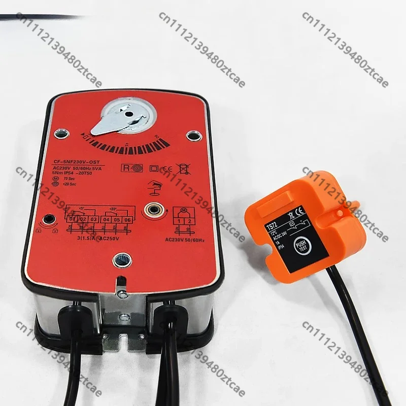 Spring Return Fire Smoke Damper Actuator Power‑Off Close Controller Driver Thermal Sensor 72℃