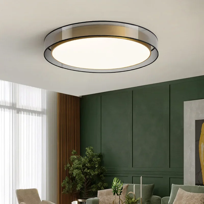 

All Copper Ceiling Light, Luxurious and Postmodern Atmosphere, Master Bedroom, Creative Study LED Lighting