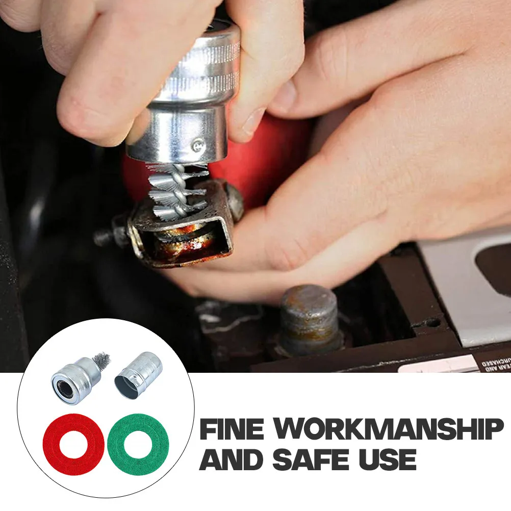 

Набор из 1 щетки для чистки автомобильных терминалов, сверхпрочная, со стальной проволочной щетиной, для обслуживания грузовиков, с удобной рукояткой