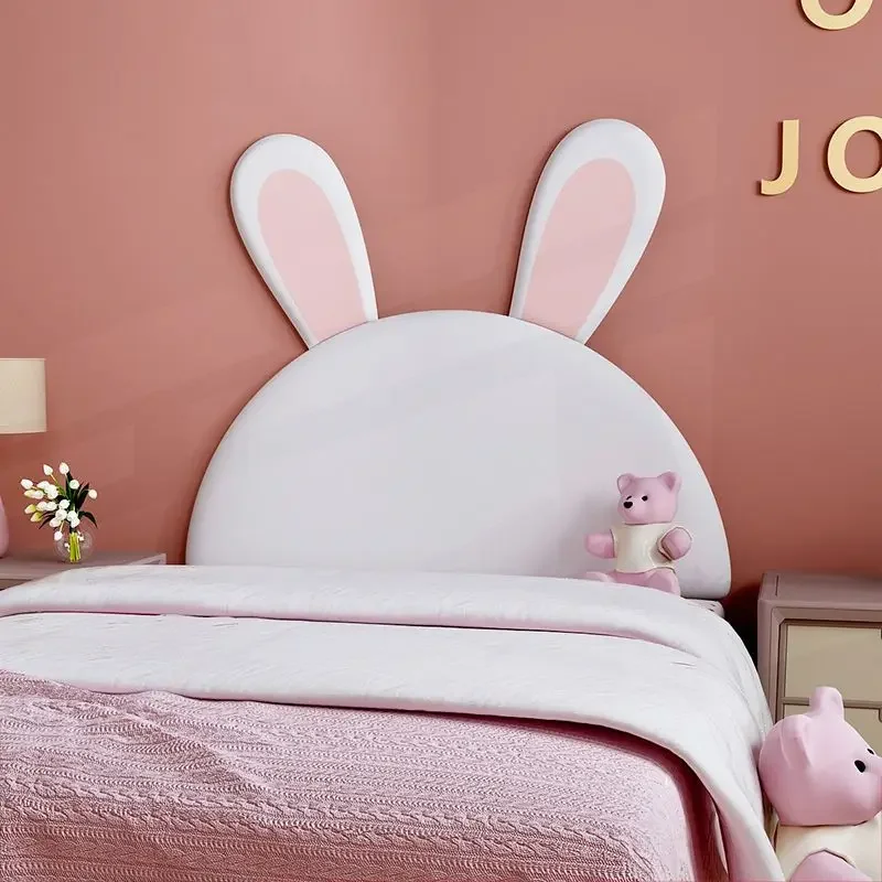 Panneau Mural Rose en Forme de Lapin pour Lit d\'Enfant, Sauna, Meubles de Chambre à Coucher, Tête de Lit