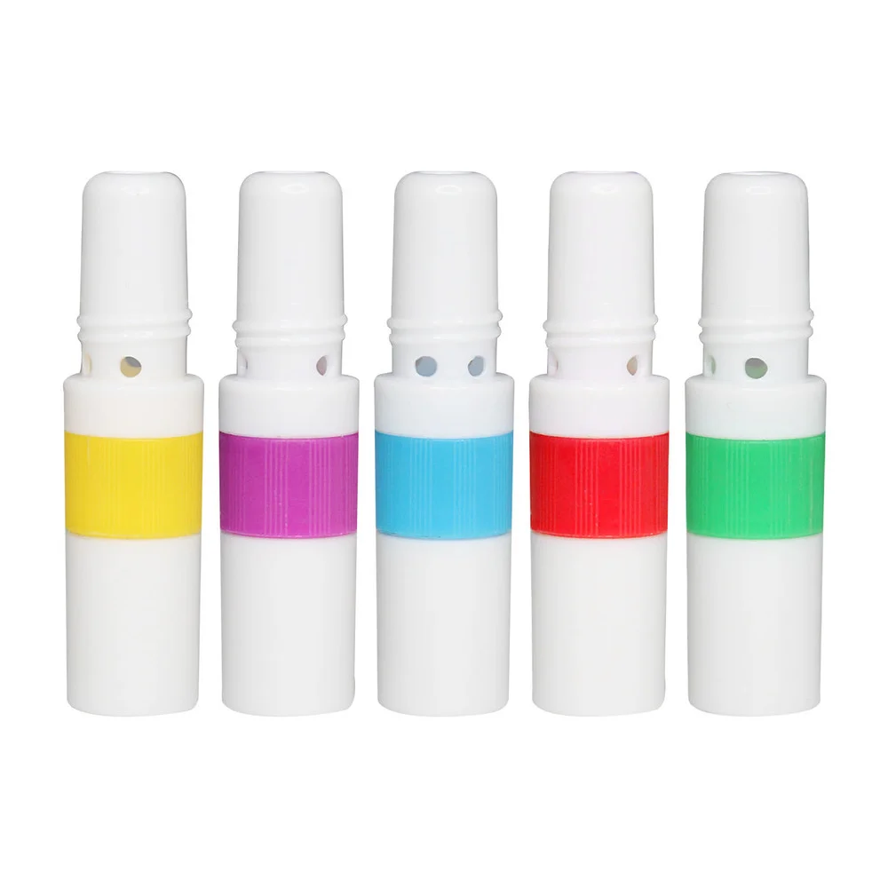 50pcs 2 in 1 Blank Nasal Inhaler Sticks Nasal Inhaler Blank Sticks Tubes for DIY Aroma Essential Oil with Cotton Wicks