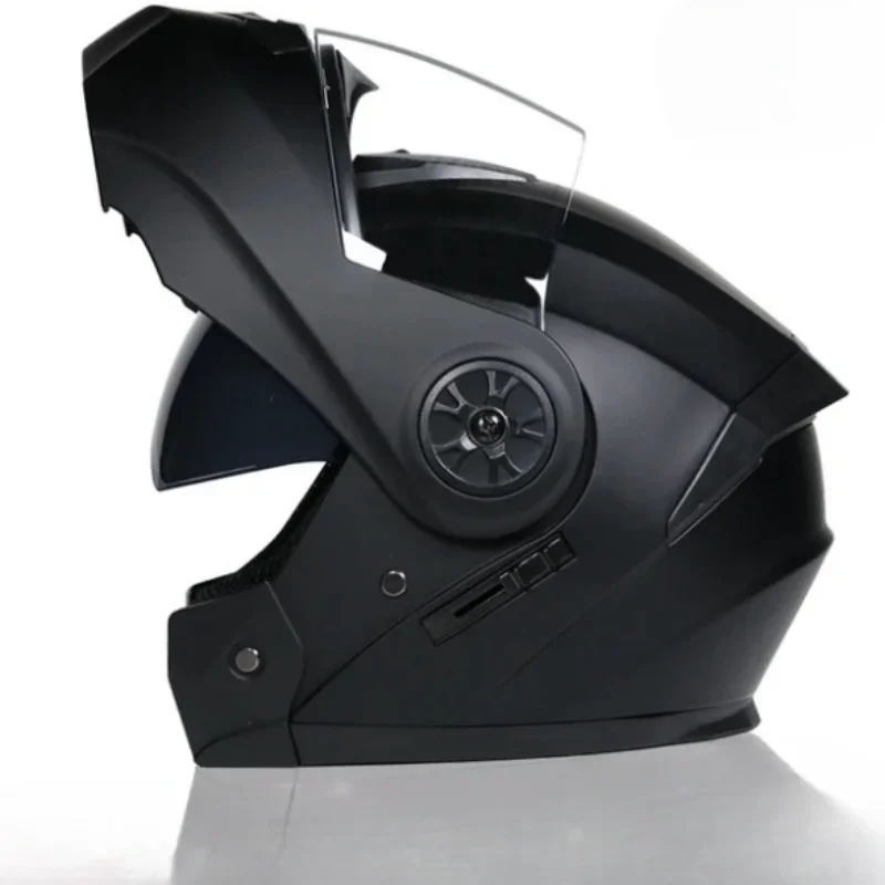 

Новейший одобренный DOT безопасный модульный мотоциклетный шлем с двумя линзами, внутренний козырек, откидная функция для путешествий, гонок