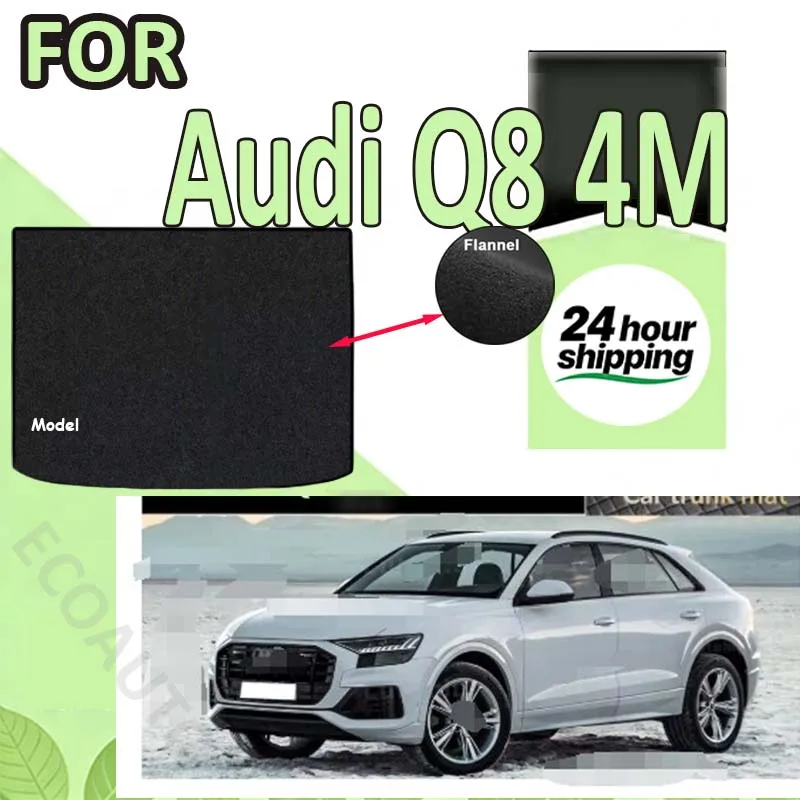 

Коврик в багажник PRIMEMAT для Audi Q8 4M Накладки для багажника автомобиля (2019-2024), черные