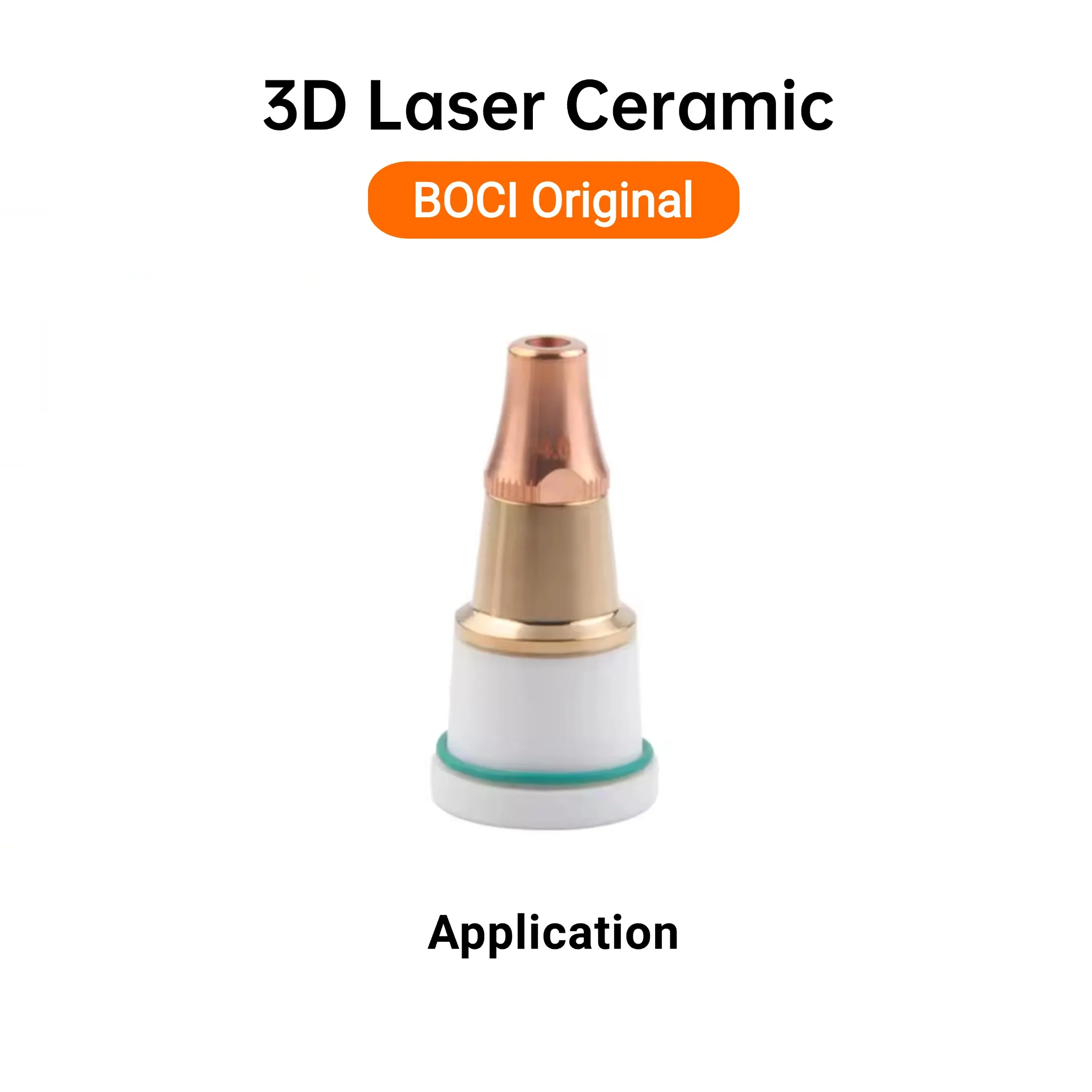 رأس الأصلي BOCI القطع بالليزر السيراميك D20 H28 M8 فوهة حامل فوهة ربط جزء السيراميك لرأس القطع بالليزر BOCI