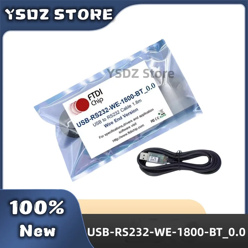 New Original Official FTDI USB-RS232-WE-1800-BT_0.0 USB to RS232 serial UART cable in stock Fast Shipping