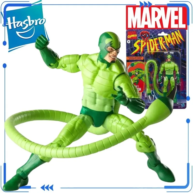 

Genuine Hasbro Marvel Legends Retro Cardback Scorpion with Bendable Tail Spider-Man Villain 6 Inch Action Figure Toy in Stock