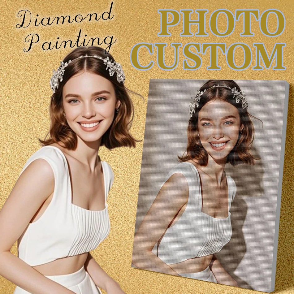 

CHENISTORY Photo Custom Diy Craft Diamond Painting Diamond Embroidery Cross Stitch Mosaic Full Handmade Personalization Gift