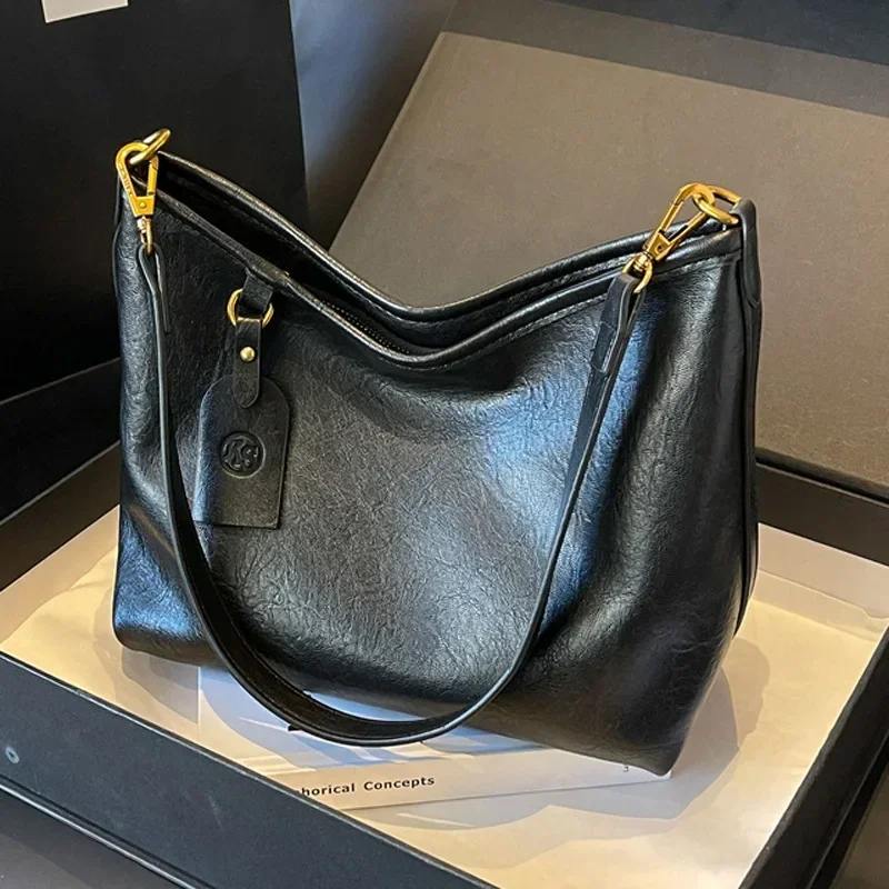 Bolso tote de piel suave para mujer - Diseño elegante para axilas y hombros - Gran capacidad para desplazamientos diarios y uso en la oficina - Premium