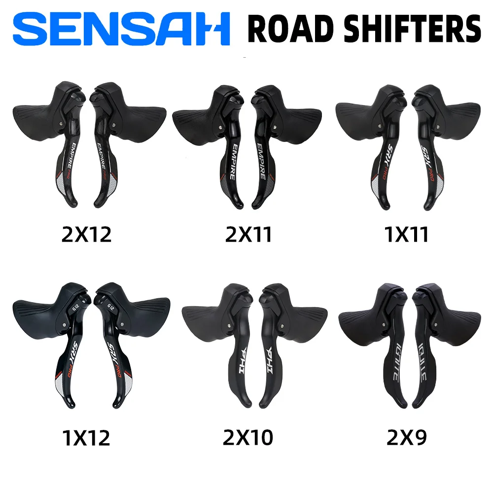 SENSAH Road BIke Shifters 9 10 11 12 Speed 9v 11v 12v  EMPIRE PRO IGNITE PHI SRX PRO Bicycle Shift Lever for Gravel Bicycle NEW