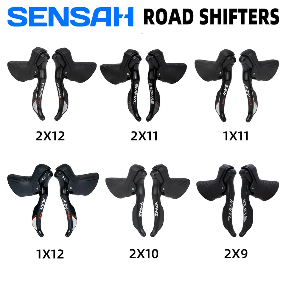SENSAH ロードバイクシフター 9 10 11 12 スピード 9v 11v 12v